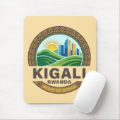Kigali Rwanda Africa Mousepad (Mit Mouse)