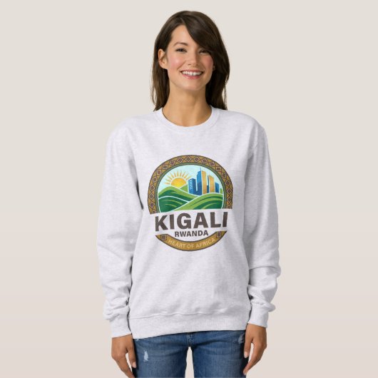 Kigali Rwanda Africa Sweatshirt (Vorne ganz)