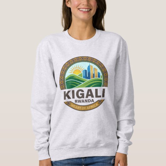 Kigali Rwanda Africa Sweatshirt (Vorderseite)