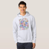 Kigali Rwanda City Map Hoodie (Vorne ganz)