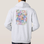 Kigali Rwanda City Map Hoodie (Rückseite)