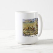 Kiger MustangStallion, der seine Herde verteidigt Kaffeetasse (VorderseiteRechts)