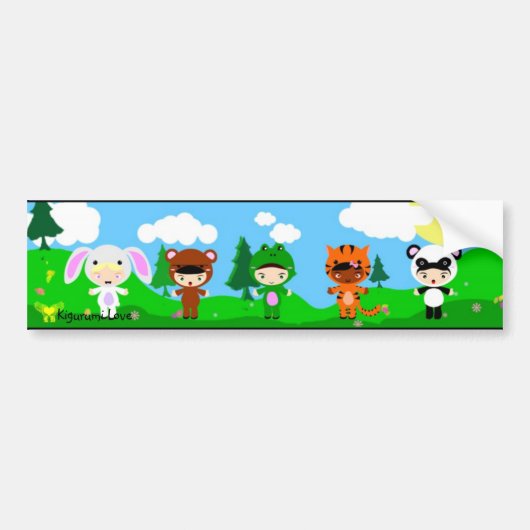 Kigurumi Liebemädchen Autoaufkleber (Vorne)