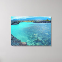 Kiholo Bay Hawaii hat landschaftlichen Leinenprint Leinwanddruck