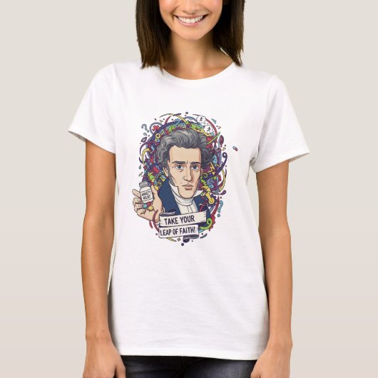 Kiierkegaard Angst T-Shirt (Vorderseite)