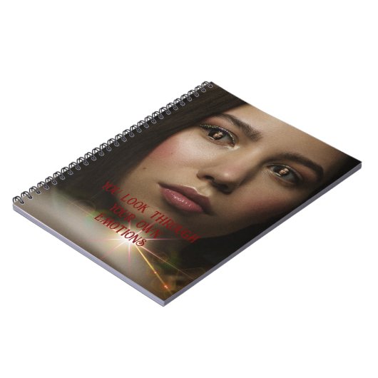 kijken via je eigen ogen notizblock (Linke Seite)