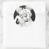 Kijo Runder Aufkleber (Tasche)