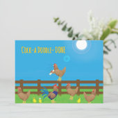 Kikeriki ABITUR Einladung (Stehend Vorderseite)