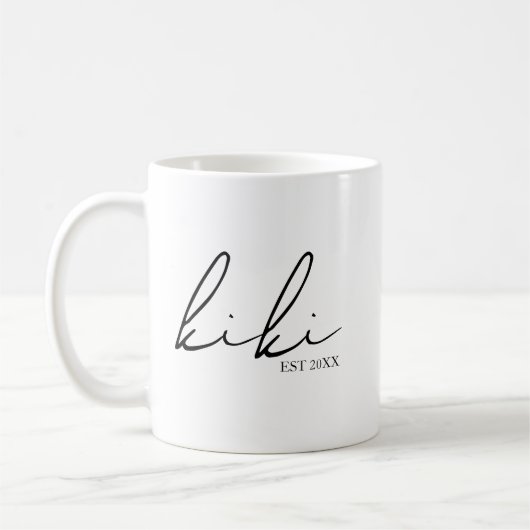 Kiki etabliert | Kiki Geschenk süß Kaffeetasse (Links)