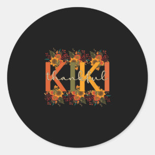 Kiki Grandmutter Erntedank Kiki Oma Runder Aufkleber