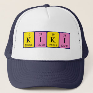 Kiki periodic table name hat truckerkappe