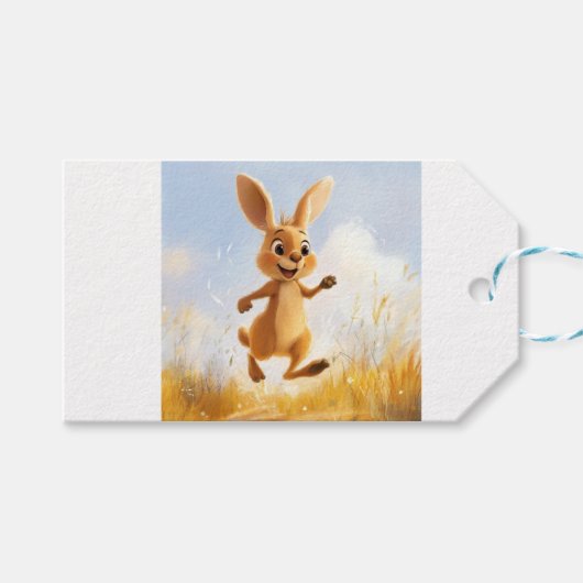 Kiki the Bunny Geschenkanhänger (Vorderseite (Horizontal))