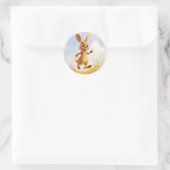 Kiki the Bunny Runder Aufkleber (Tasche)