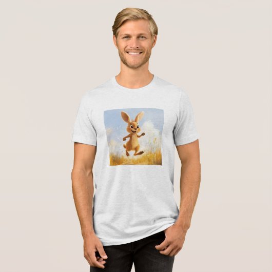 Kiki the Bunny Tri-Blend Shirt (Vorderseite voll)