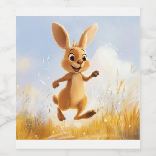 Kiki the Bunny Weinetikett (Einzelnes Label)