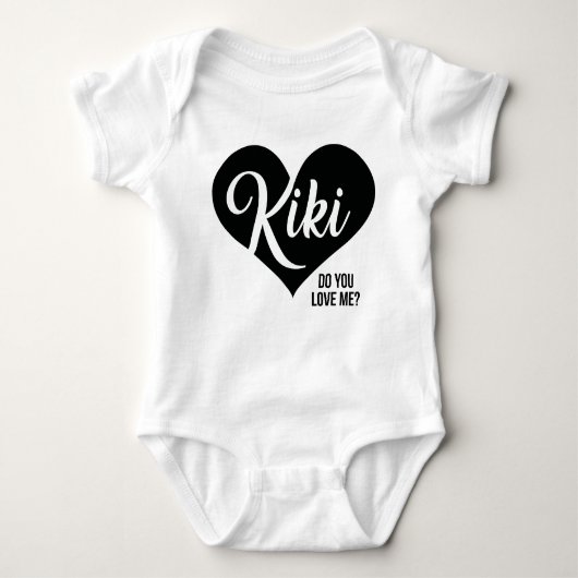 Kiki - tun Sie Liebe ich? - Baby Playsuit Baby Strampler (Vorderseite)