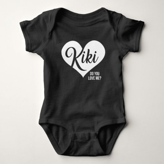 Kiki - tun Sie Liebe ich? - Baby Playsuit Strampler (Vorderseite)