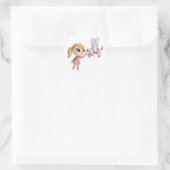 Kiki und Sugarplum Runder Aufkleber (Tasche)
