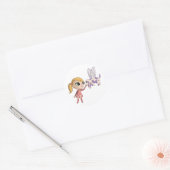 Kiki und Sugarplum Runder Aufkleber (Umschlag)