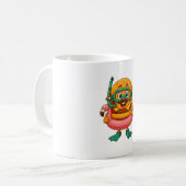 KikiBurger – Flamingo-Schnorcheledition Kaffeetasse (Vorderseite Links)