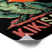 Kikisaurus Dino Dinosaur Kiki-Saurier T-Rex Mutter Poster (Ecke)