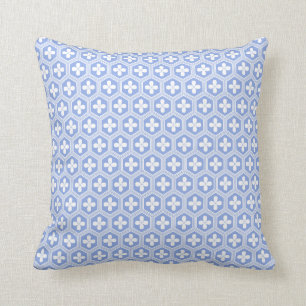 Kikko Japanisches Tortoisholler Muster Licht blau Kissen