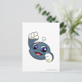Kiko Blue Postkarte (Stehend Vorderseite)