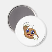 Kiko Brown Magnet (Vorderseite/Rückseite)