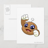 Kiko Brown Postkarte (Vorne/Hinten)