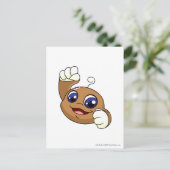 Kiko Brown Postkarte (Stehend Vorderseite)