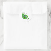 Kiko Green Runder Aufkleber (Tasche)