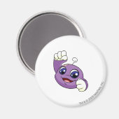 Kiko Lila Magnet (Vorderseite/Rückseite)