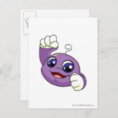 Kiko Lila Postkarte (Vorne/Hinten)