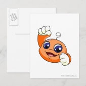 Kiko Orange Postkarte (Vorne/Hinten)
