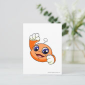 Kiko Orange Postkarte (Stehend Vorderseite)