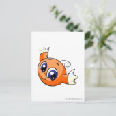 Kiko Orange Postkarte (Stehend Vorderseite)