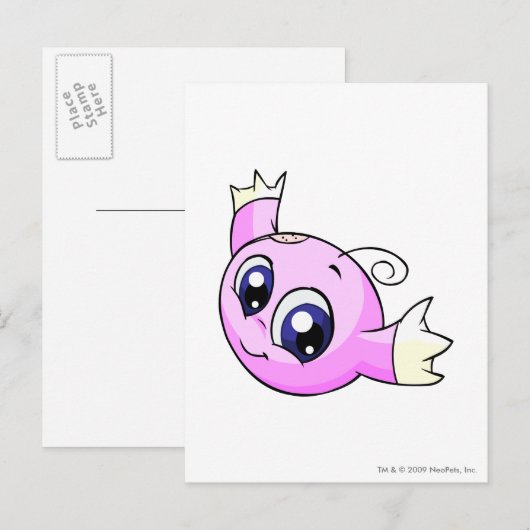 Kiko Pink Postkarte (Vorne/Hinten)