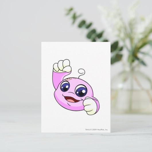 Kiko Pink Postkarte (Stehend Vorderseite)