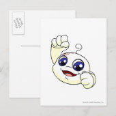 Kiko White Postkarte (Vorne/Hinten)