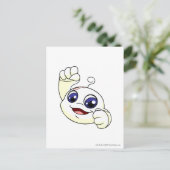 Kiko White Postkarte (Stehend Vorderseite)