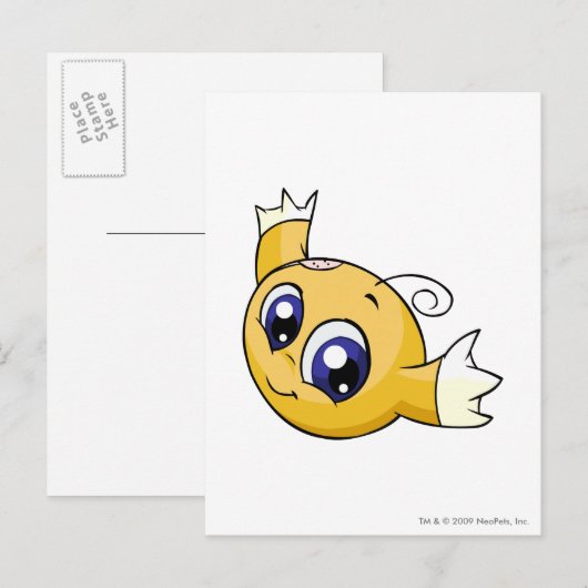 Kiko Yellow Postkarte (Vorne/Hinten)