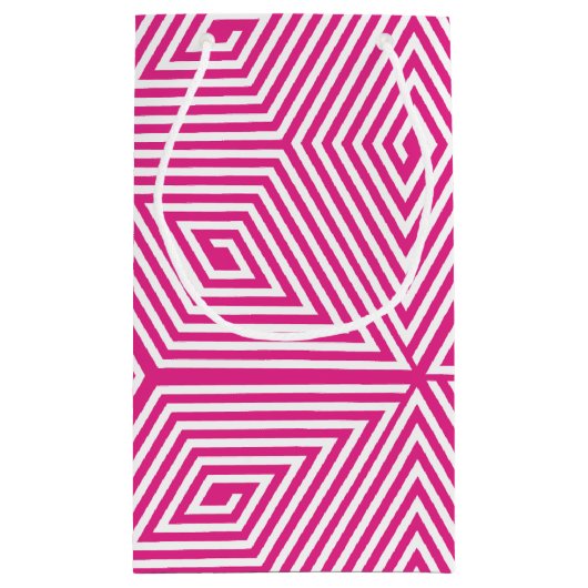 kikou (Turtle shell) [pink] - Japanese Pattern Kleine Geschenktüte (Rückseite)