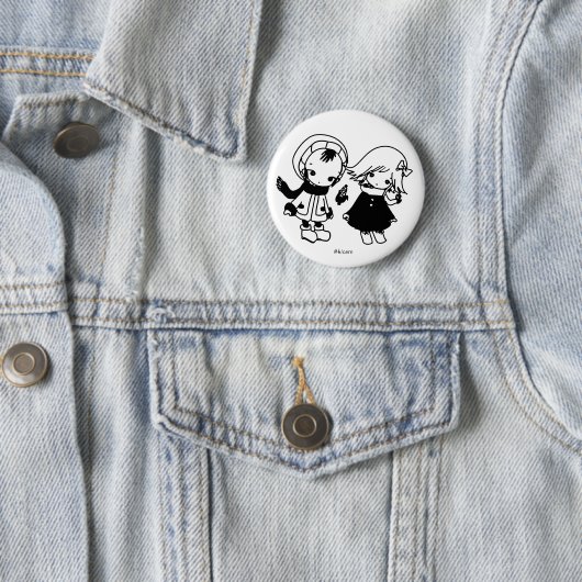 Kikuo Music Radio / Hoshi-kun Tsuki-chan-Abzeichen Button (Beispiel)