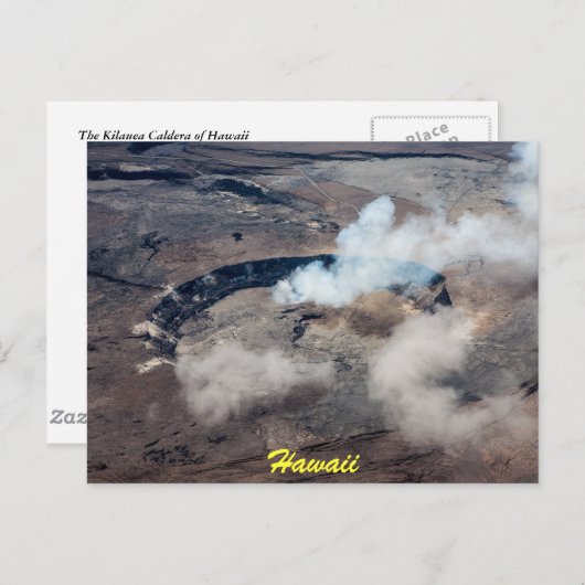 Kilauea Caldera Postcard Postkarte (Vorne/Hinten)