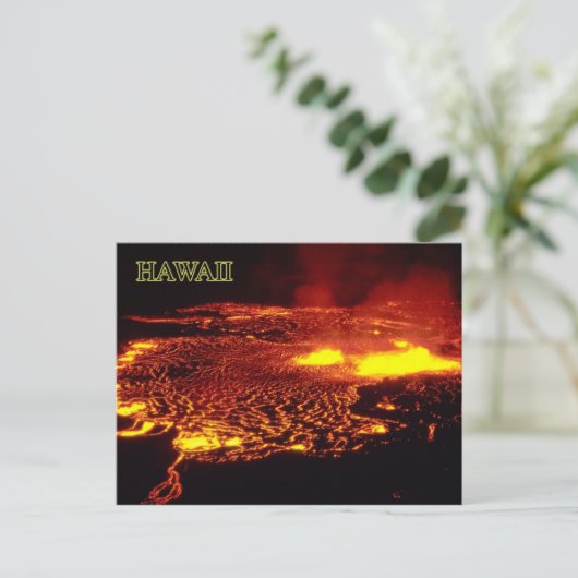Kilauea Eruption, Hawaii Volcanoes National Park Postkarte (Stehend Vorderseite)