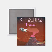Kilauea Hawaii-Flugplakat Magnet (Vorderseite/Rückseite)