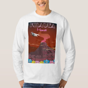 Kilauea Hawaii Flugreiseplakat T-Shirt