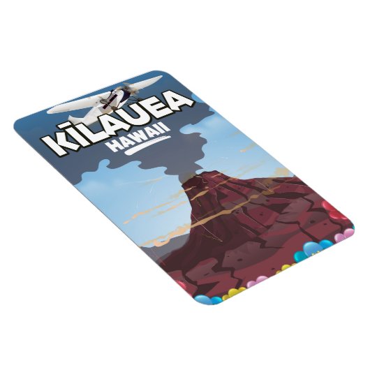 Kīlauea Hawaii Volcano Reiseplakat Magnet (Rechte Seite)