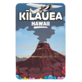 Kīlauea Hawaii Volcano Reiseplakat Magnet (Vertikal)