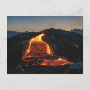Kilauea Lava Flow Hawaii Vulkanausbruch 2018 Postkarte